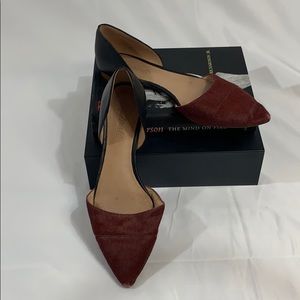 Madewell Flats Wine and Black Size 9
